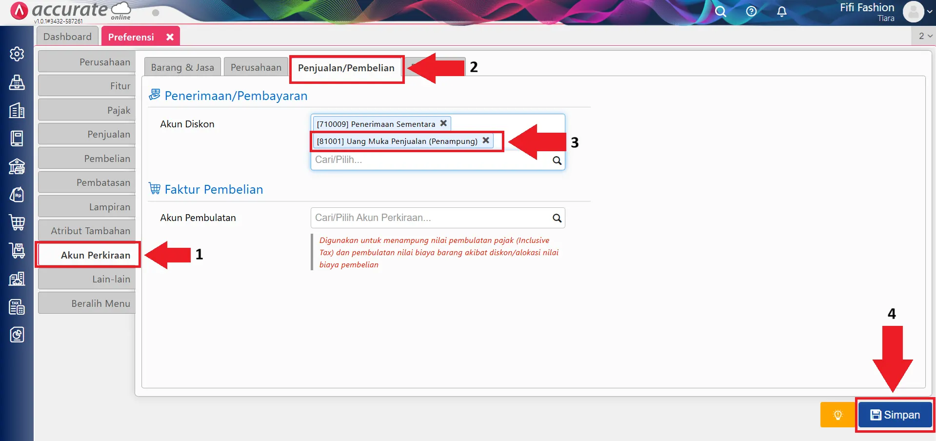 Mencatat uang muka penjualan berupa barang